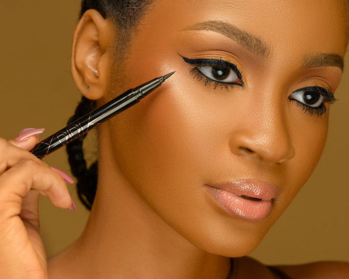 Glossy Finish Pen Inked Black Eyeliner - Didi Beauty Ng